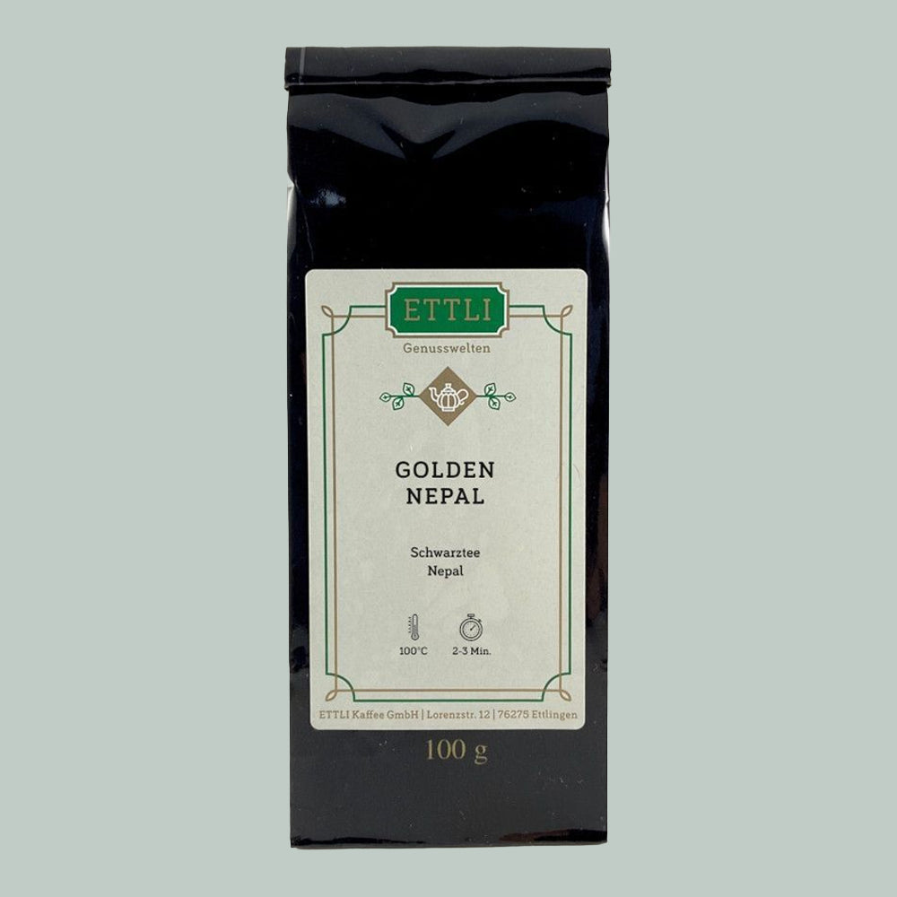 ETTLI Schwarztee Golden Nepal Tee 100 g blumig kräftig