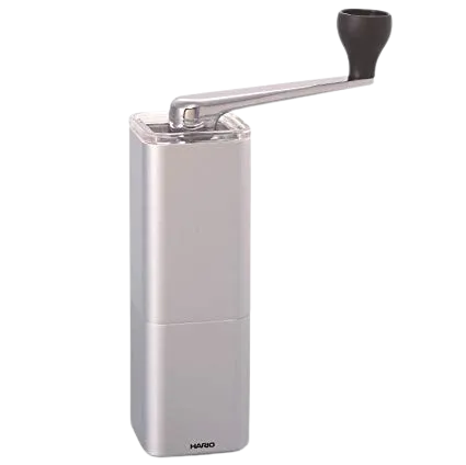 Hario Prism Handmühle Silber Keramikmahlwerk 24g
