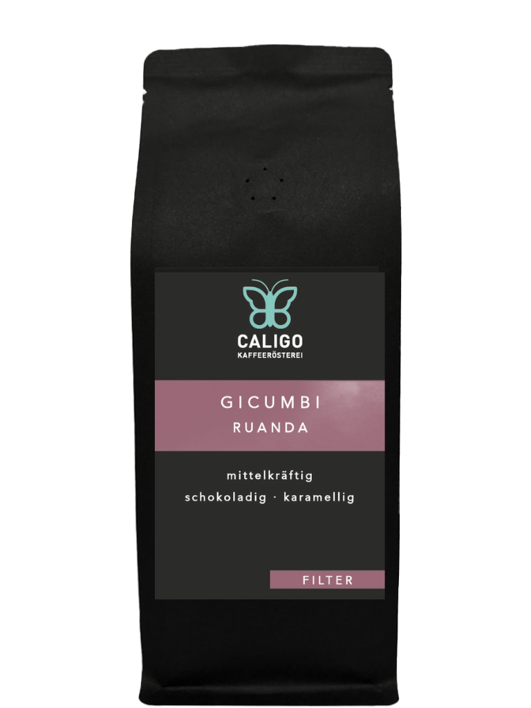 Caligo Gicumbi Ruanda Filterkaffee 250g Bohne Karamell