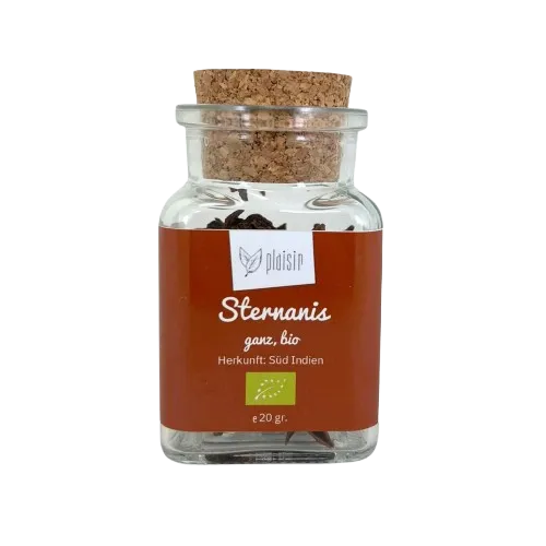 Mondo del Caffè Bio Sternanis ganz Glasdose mit Kork