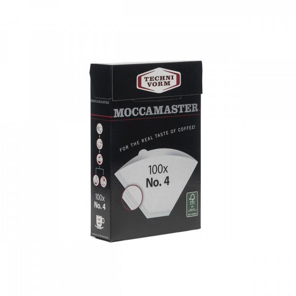Moccamaster Filterpapiere weiß Nr. 4 100 Stück Kaffeefilter