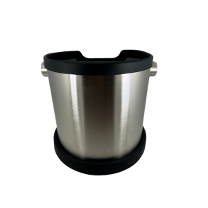 Mondo del Caffè Zubehör Abschlagkasten Knockbox Edelstahl Schwarz