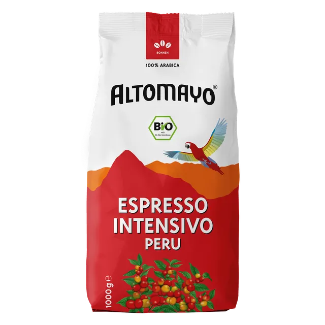 Altomayo Bio-Espresso Intensivo Peru Bohnen 1000 g intensiv