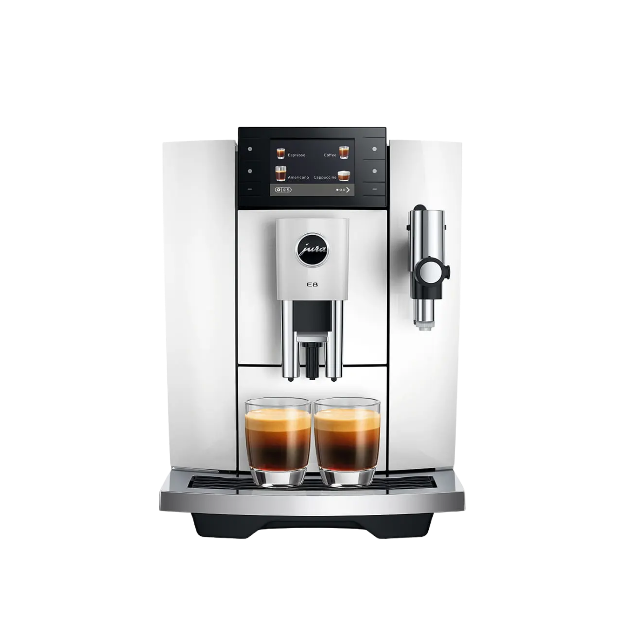 Jura E8 Kaffeevollautomat Midnight Silver 27 Spezialitäten