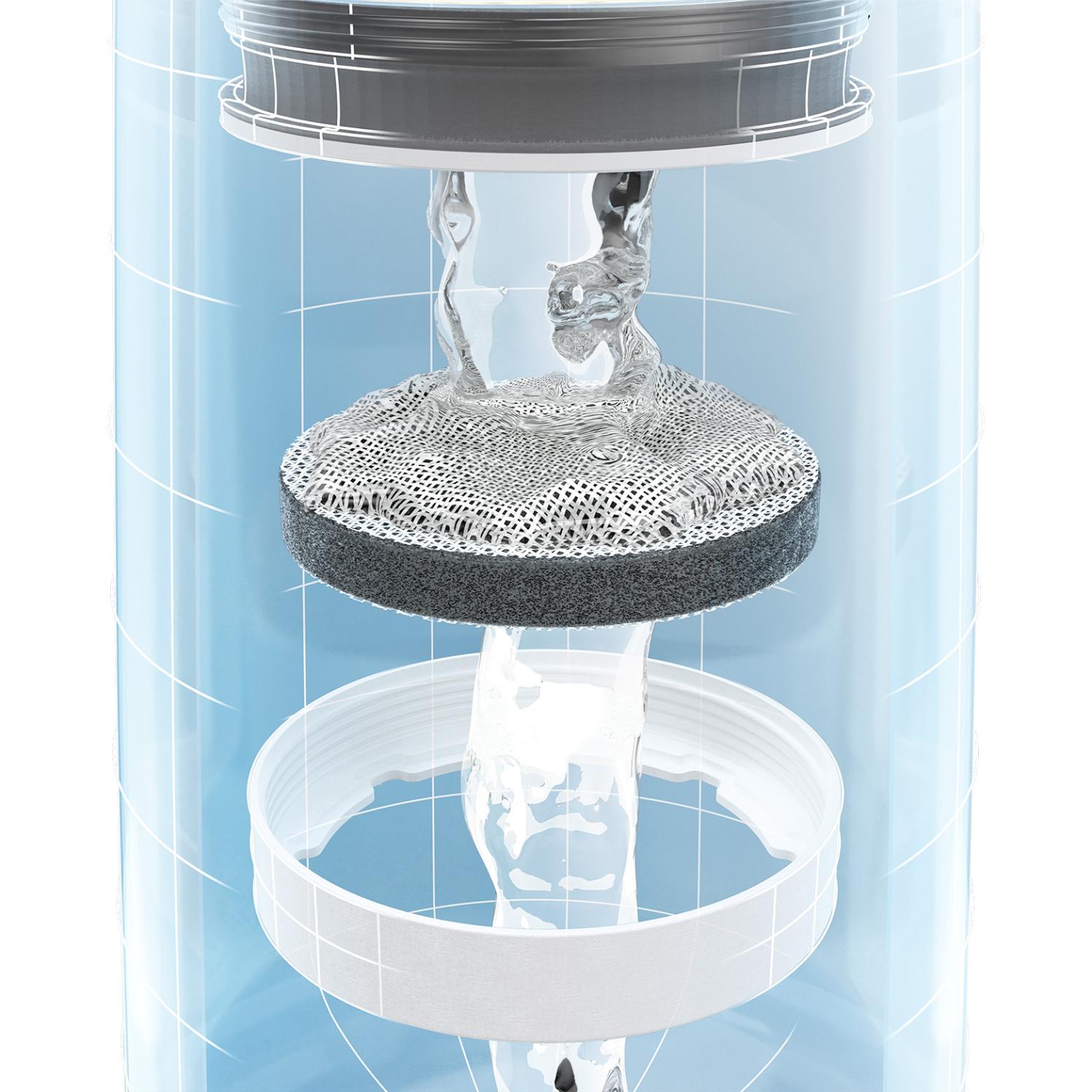 BRITA Wasserkaraffe Tischwasserfilter Soft Grey 1,3 Liter