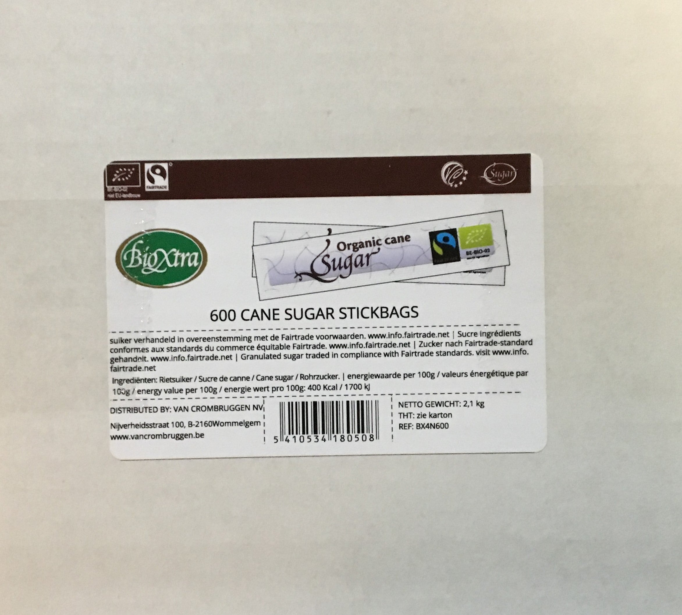 Mondo del Caffè Feinkost Rohrzuckersticks Bio Fairtrade 600 St