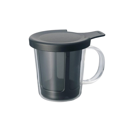 Hario Glastasse mit Kaffeefilter One Cup Filterkaffee