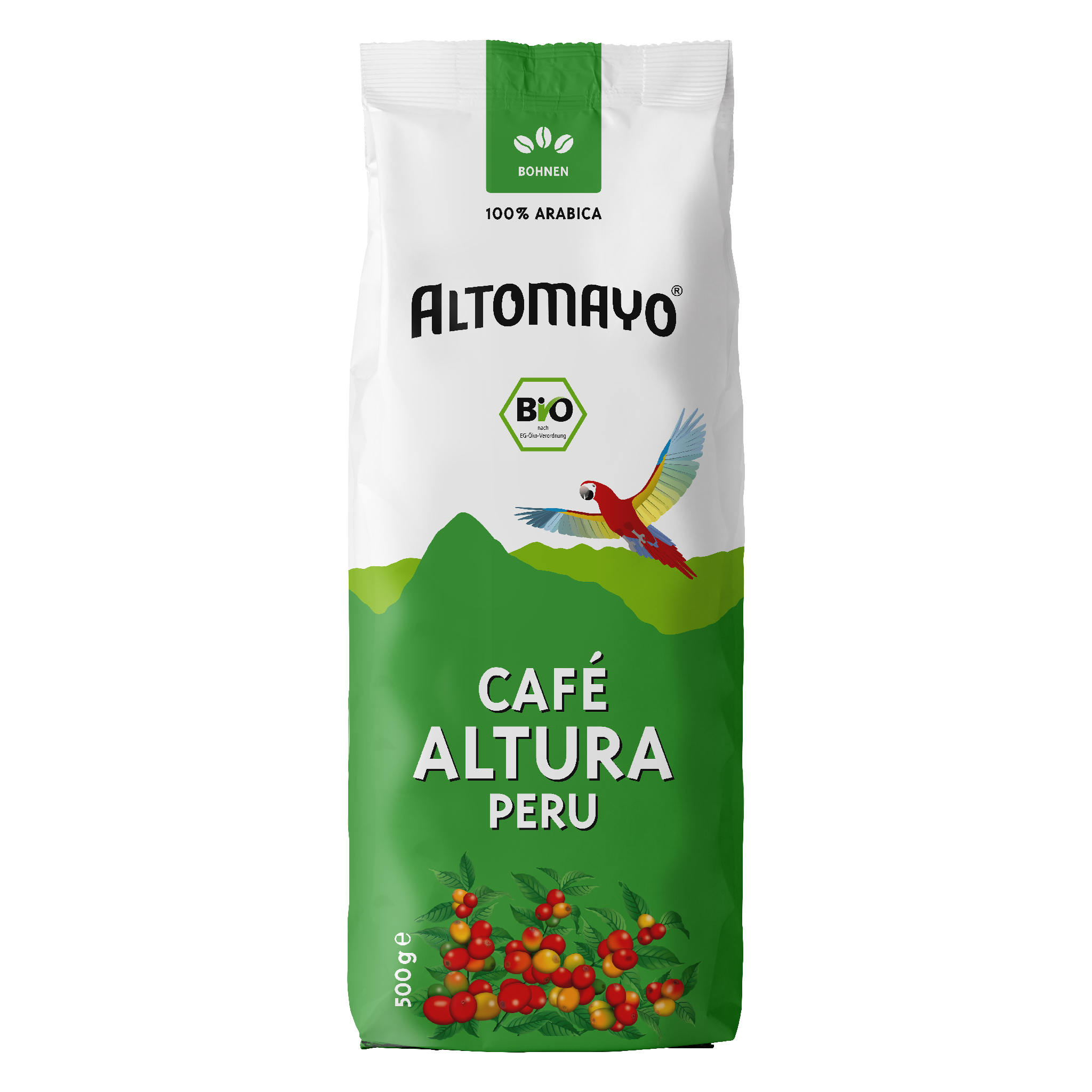 Altomayo Bio-Kaffee Café Altura Bohnen 500 g mild