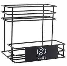 Maison Routin 1883 Sirup Rack Metall schwarz für 6 Flaschen