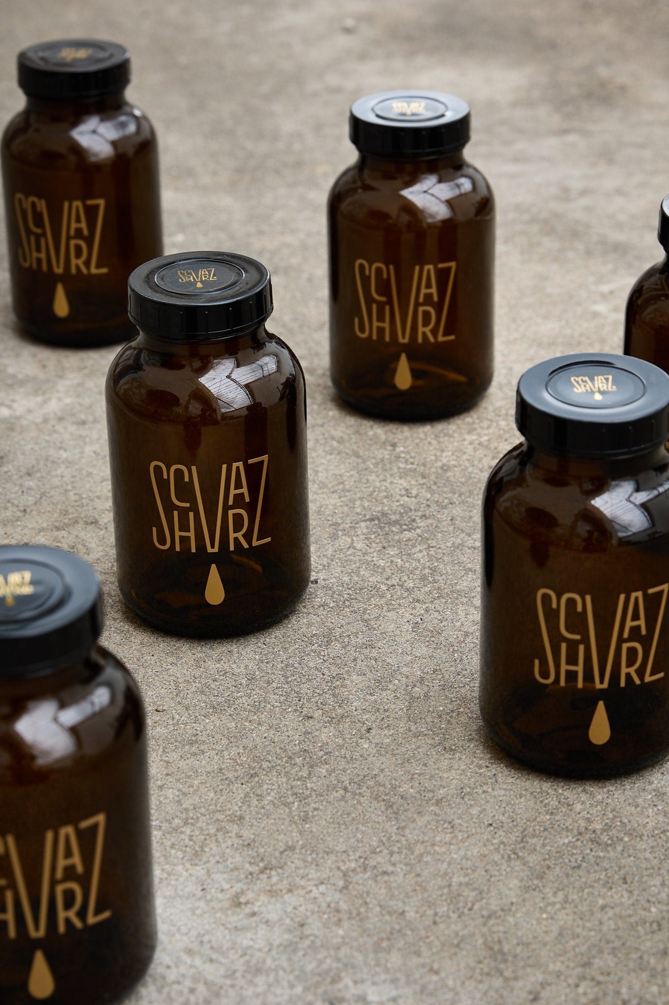 Schvarz Apotheker-Glas Kaffeeglas 1000 ml Aufbewahrung