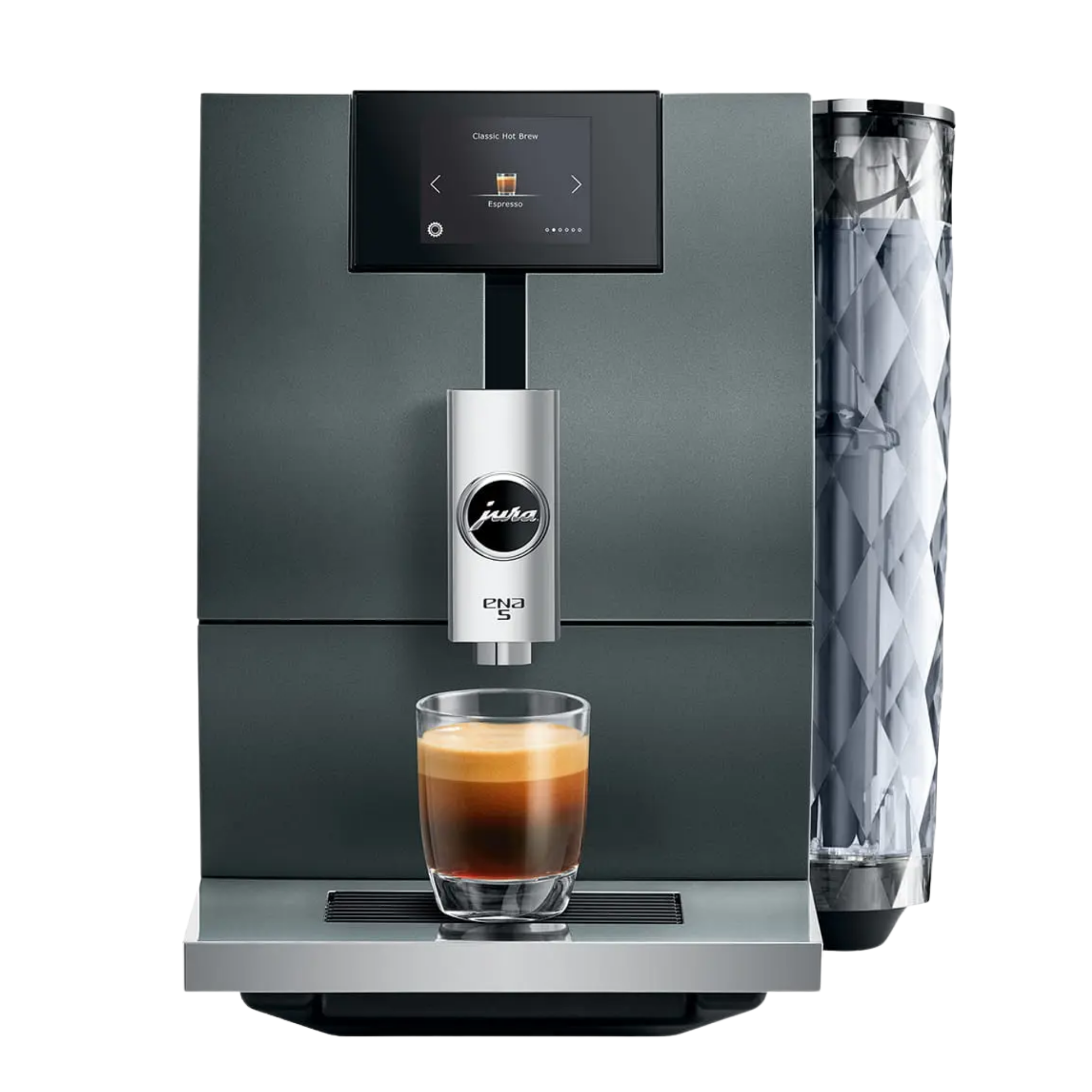 JURA ENA 5 Kaffeevollautomat Night-Inox Hot Cold Light Brew
