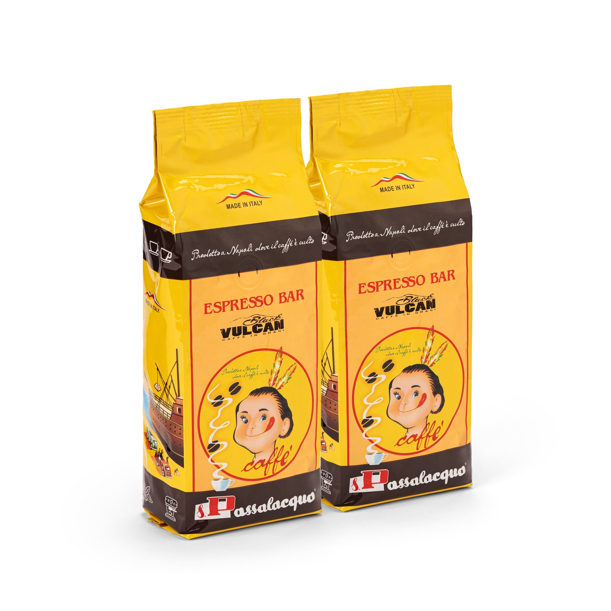 Passalacqua Black Vulcan Espressobohnen 500g stark