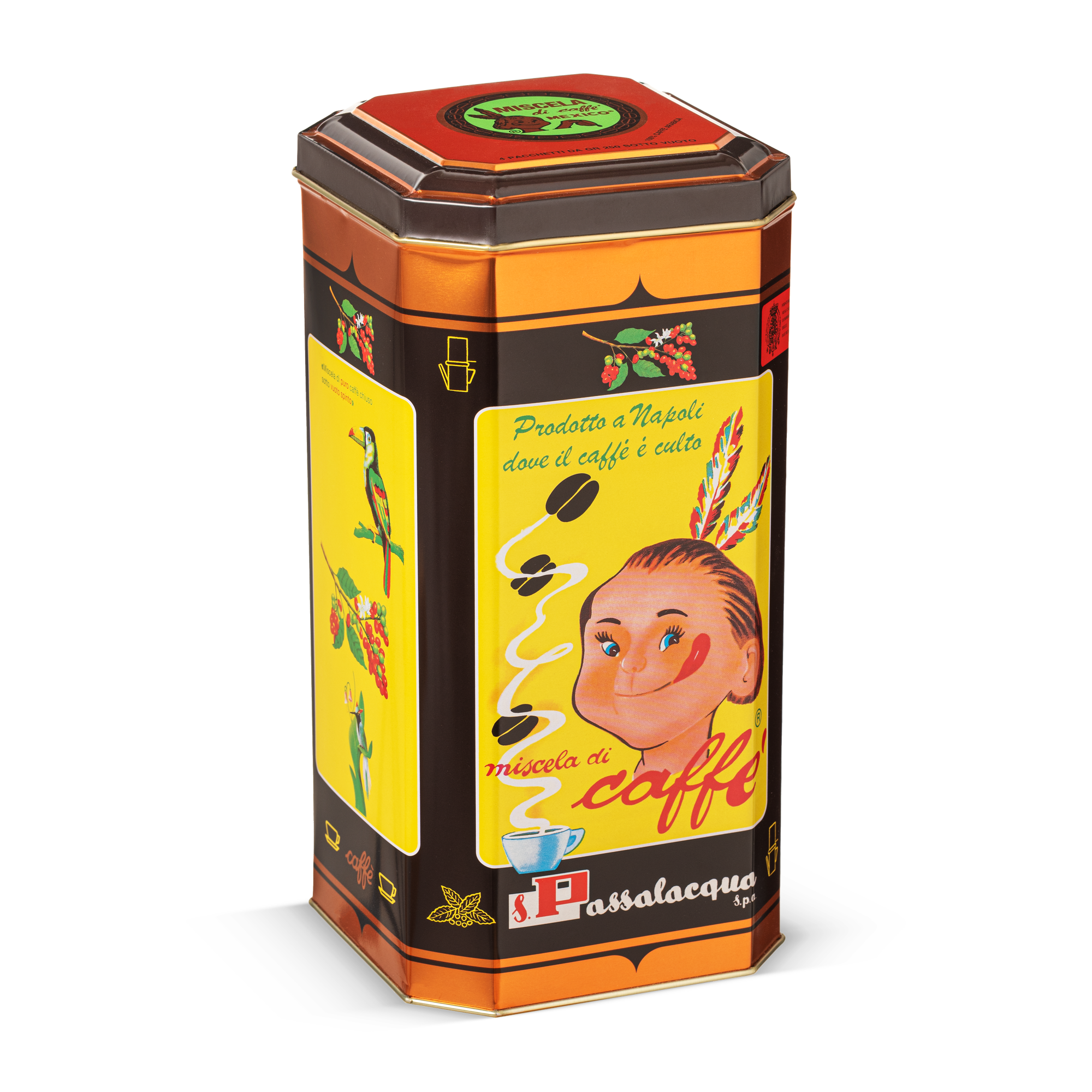 Passalacqua Mexico Kaffee gemahlen 1kg Dose fruchtig