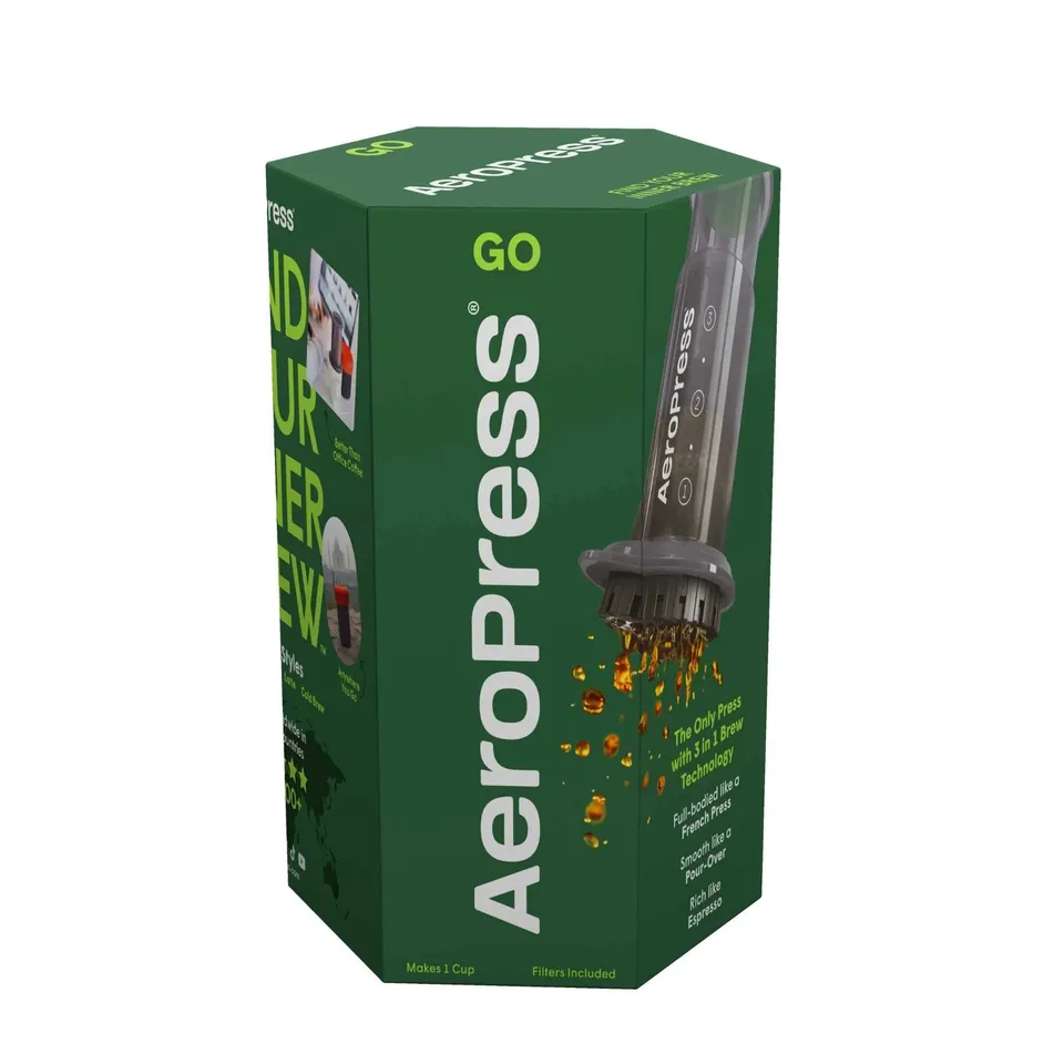 AeroPress Go Kaffeebereiter Set mit 350 Filtern