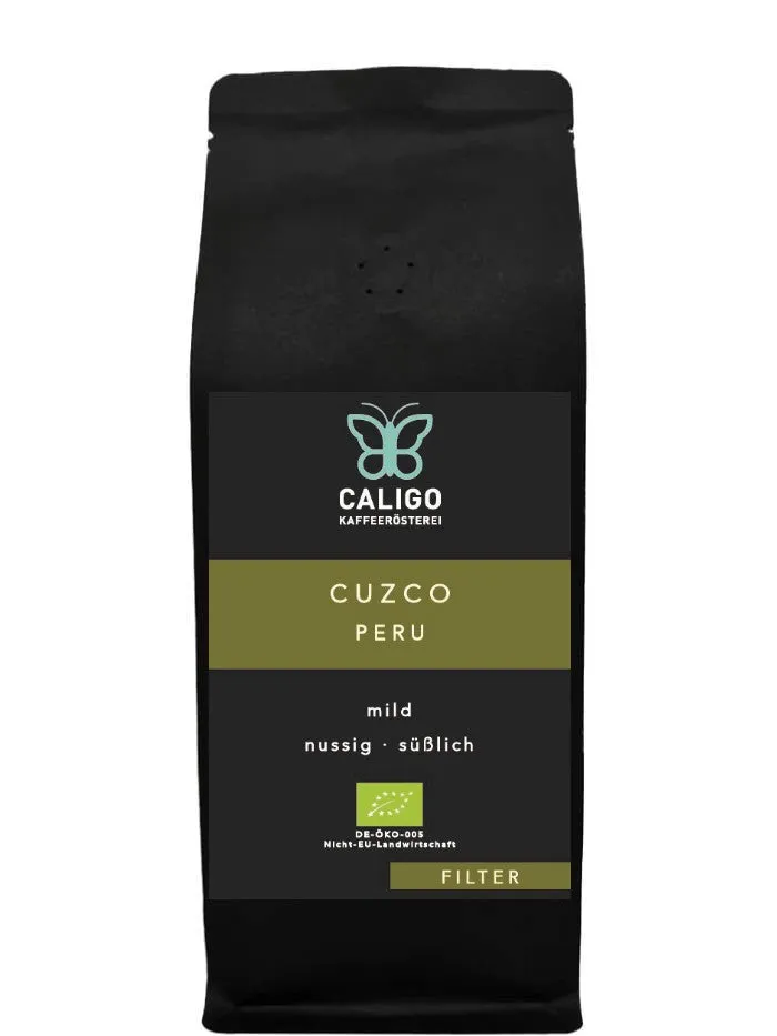 Caligo Cuzco Peru Filterkaffee BIO 250g mild-nussig