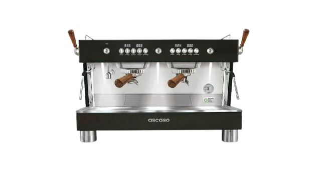 Ascaso Barista T Plus Espressomaschine Schwarz 2 gruppig