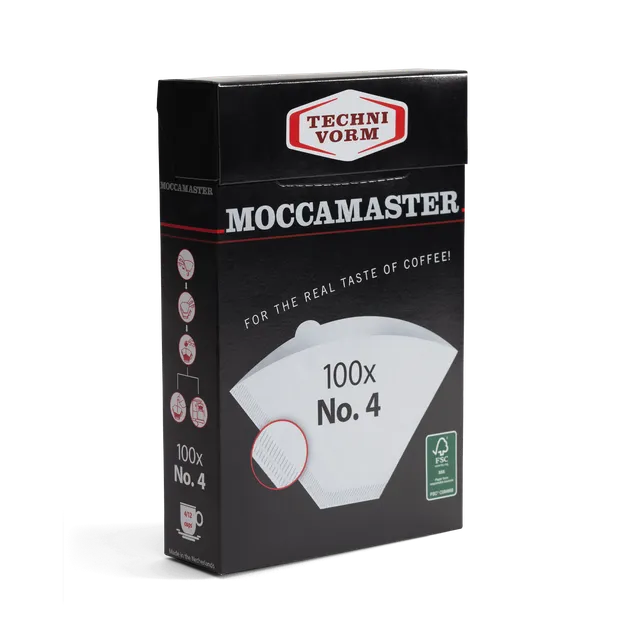 Moccamaster Filterpapier Nr. 4 Weiß 100 Stück