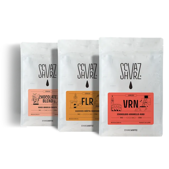 Schvarz Bestseller Espresso Bohnen 3x350g Ganze Bohne