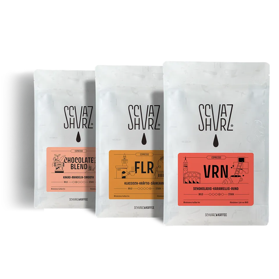 Schvarz Bestseller Espresso Bohnen 3x350g Ganze Bohne