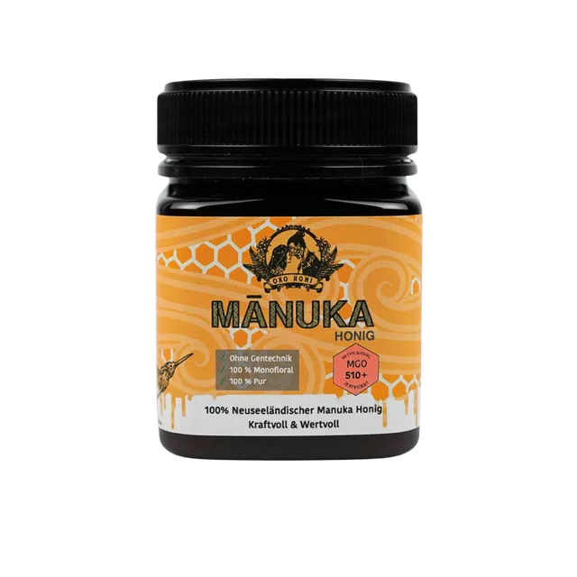Oko Honi Premium Manuka Honig MGO 510+ Neuseeland Glas