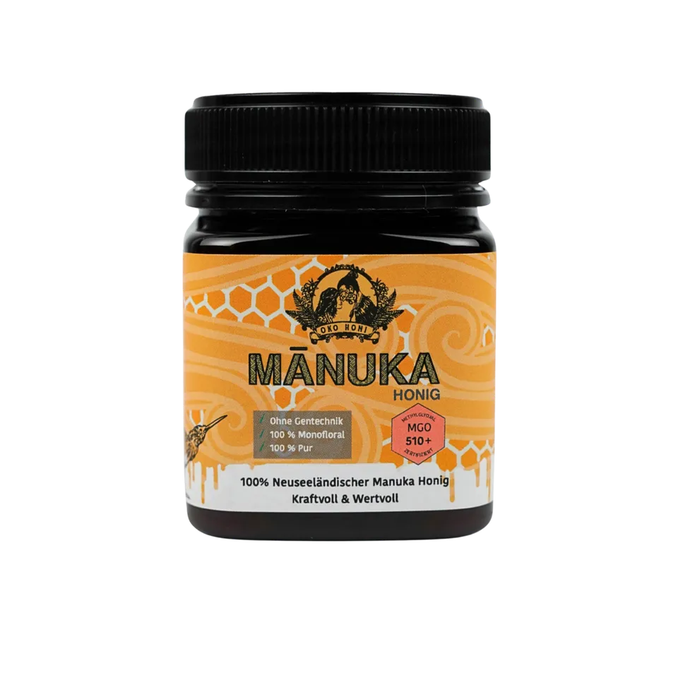Oko Honi Premium Manuka Honig MGO 510+ Neuseeland Glas