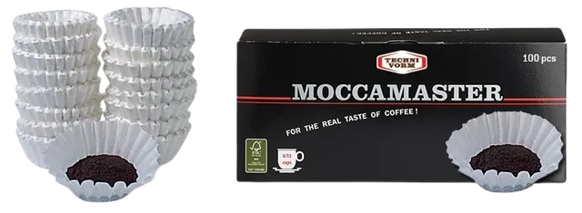 Mondo del Caffè Maschinen Korbfilterpapier 100 Stück Filter