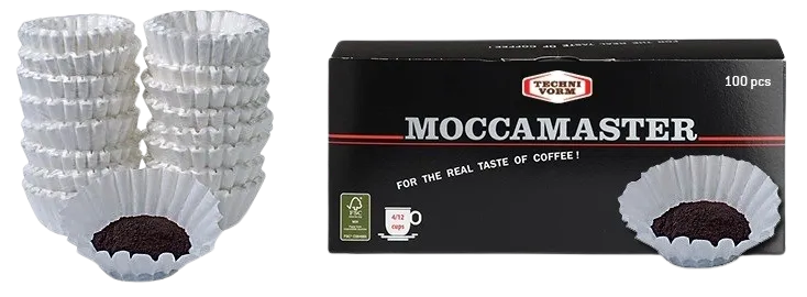 Mondo del Caffè Maschinen Korbfilterpapier 100 Stück Filter