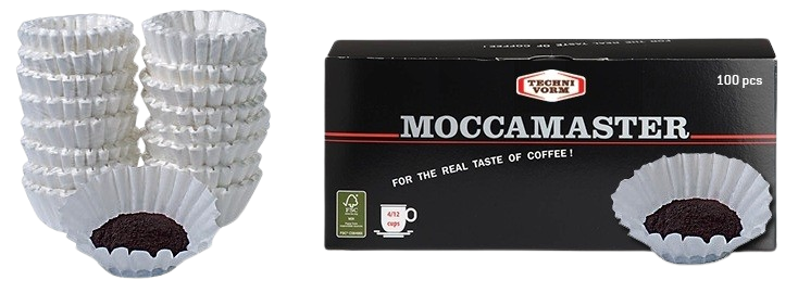 Mondo del Caffè Maschinen Korbfilterpapier 100 Stück Filter