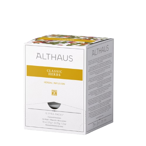 Althaus Classic Herbs Kräutertee 15 Pyra Packs Pfefferminze