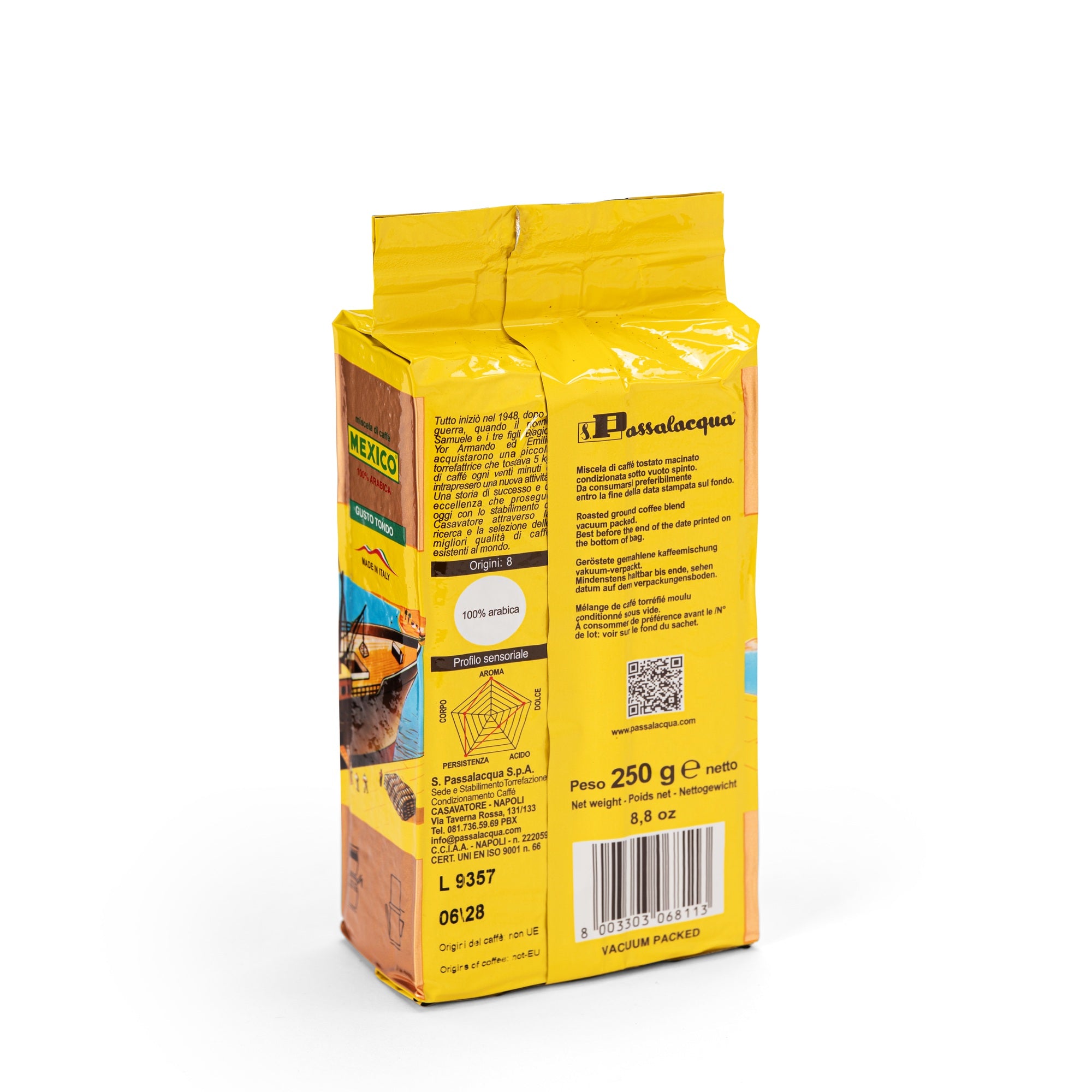 Passalacqua Mexico Kaffeepulver 250g 100% Arabica Moka