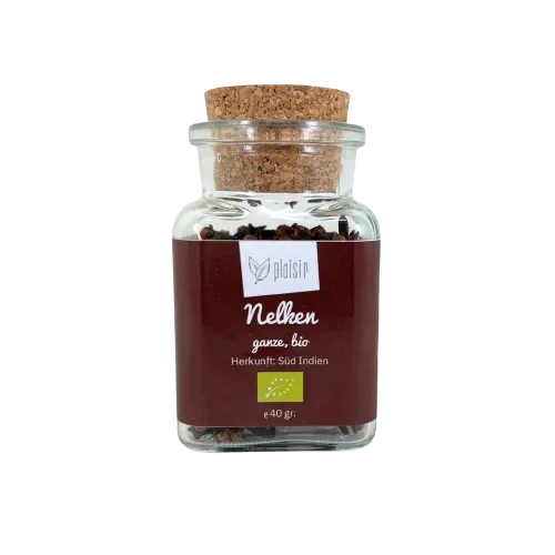 Mondo del Caffè Nelken ganz Bio Gewürz Glas Kork