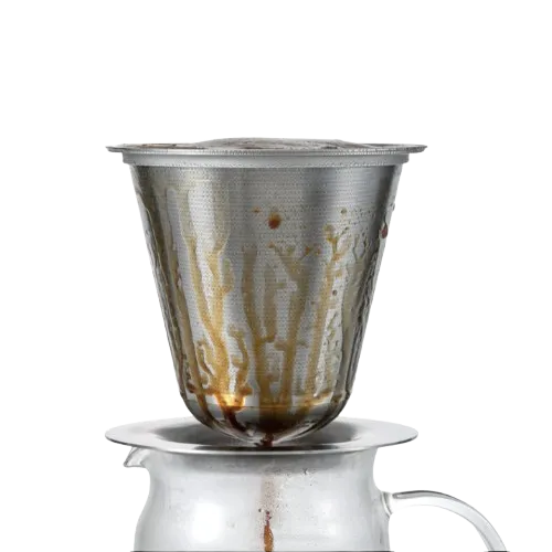 Hario Kasuya Edelstahl Dripper Filterkaffee-Zubereiter Permanentfilter
