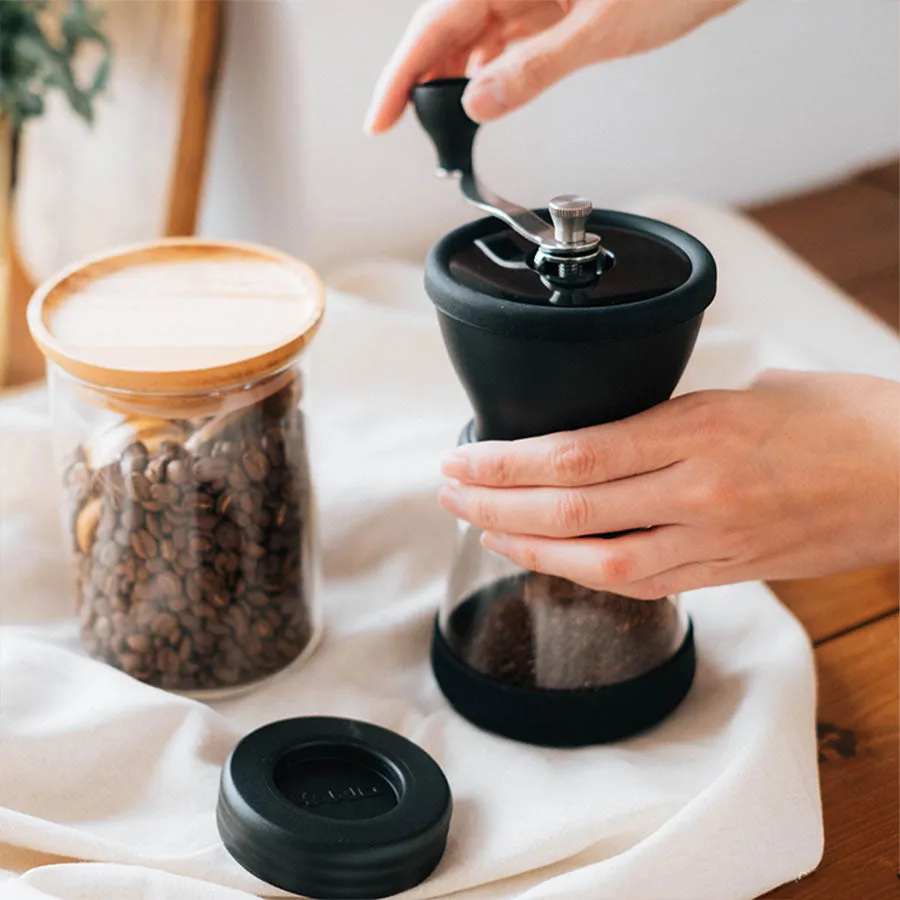 Hario Skerton N Kaffeemühle Keramik Handmühle schwarz