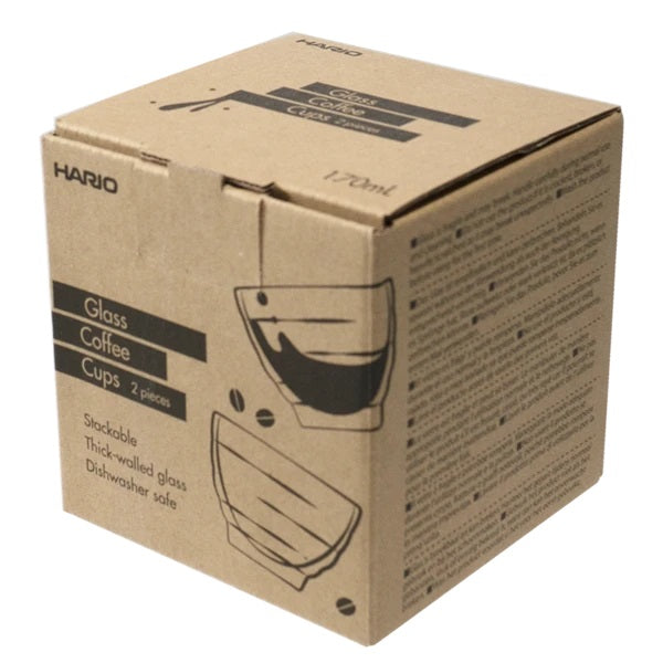 Hario Kaffeegläser Doppelwandig 2er Set 170 ml Borosilikat