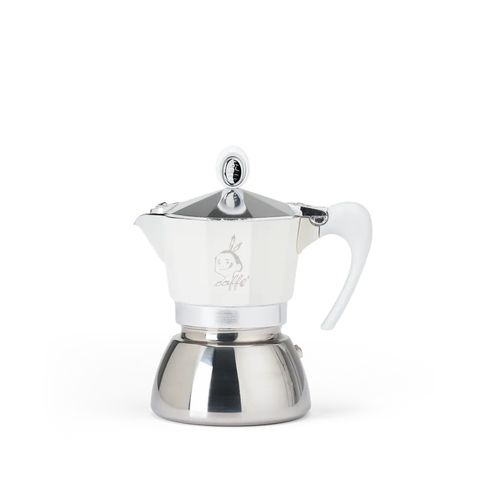 Passalacqua Moka Induktion 3 Tassen weiß Espressokanne