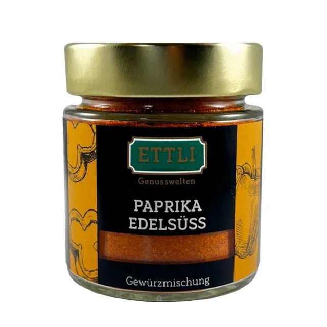 ETTLI Paprika edelsüß ungarisch Gewürz 70 g im Glas mild