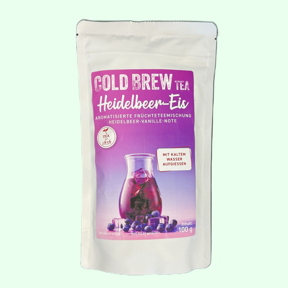 ETTLI Cold Brew Heidelbeer-Eis Früchtetee 100 g aromatisiert