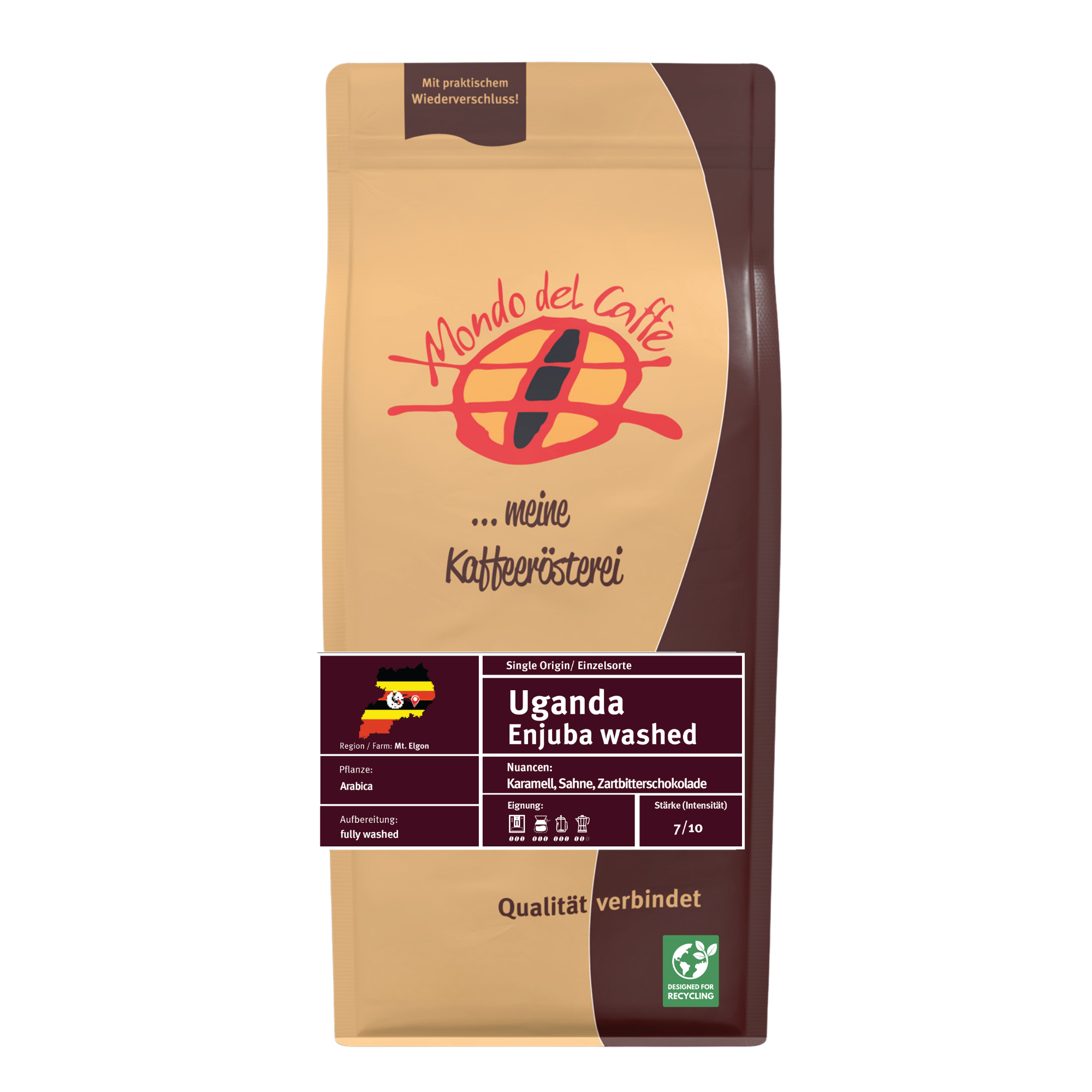Uganda Enjuba Washed Kaffee Bohnen 1kg Filter Espresso