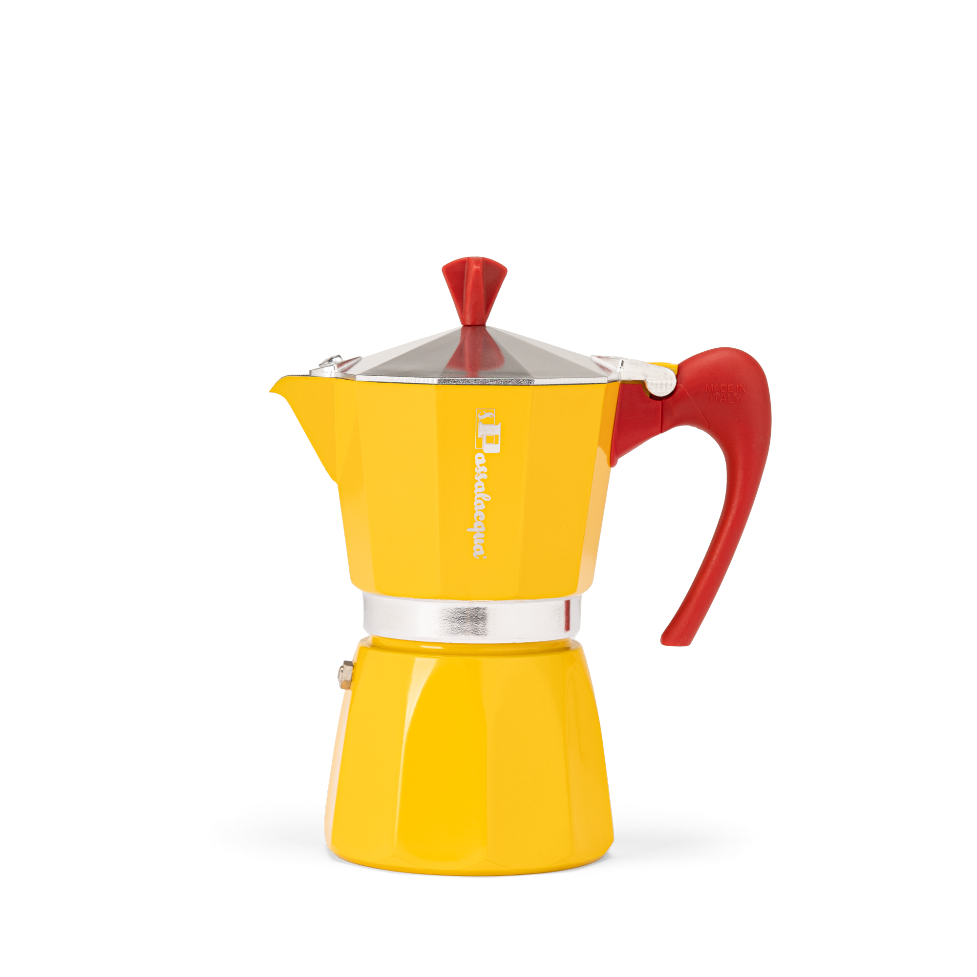 Passalacqua Moka Kanne 3 Tassen gelb Herd Espressokanne