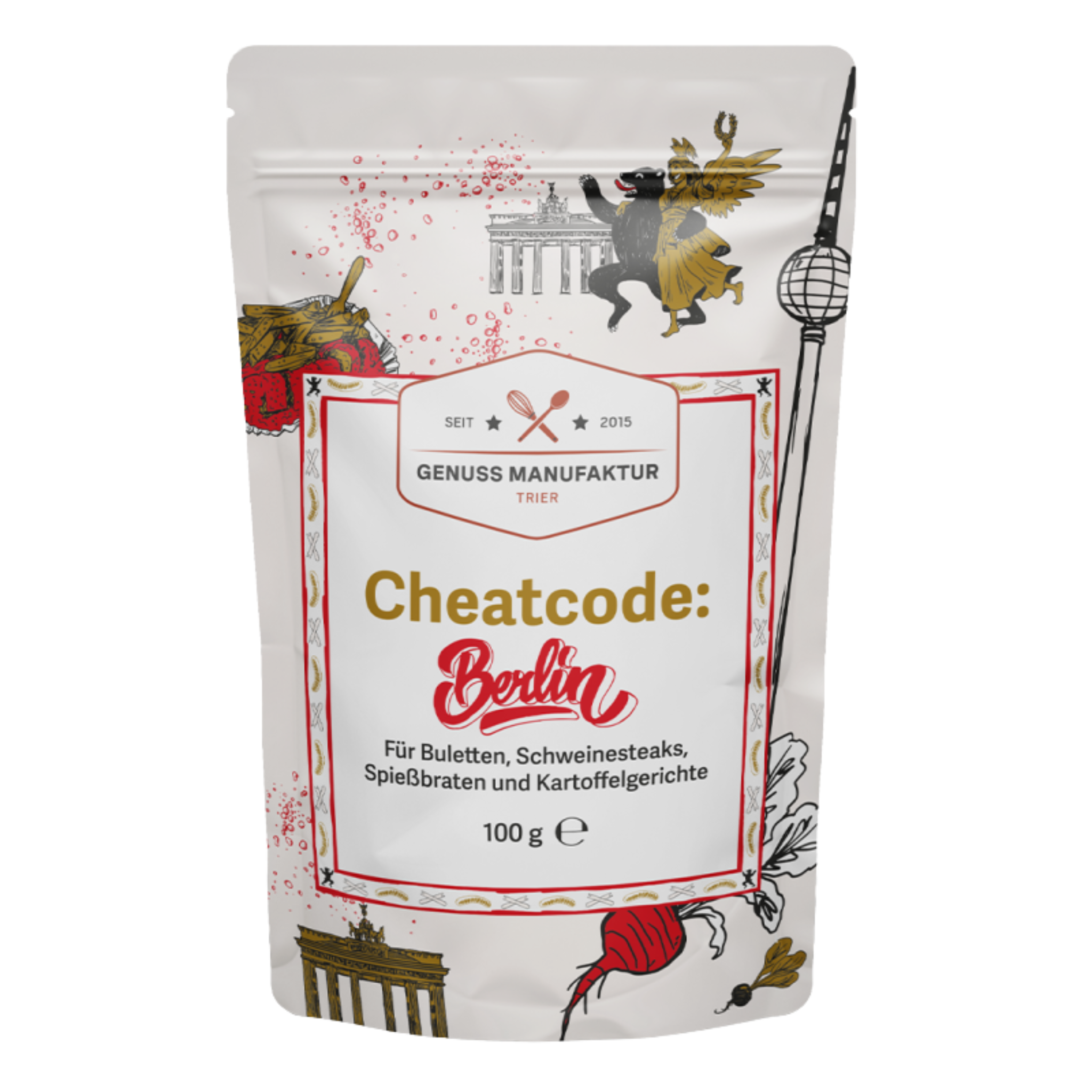 Cheatcode Berlin Gewürz Burger Hack 100 g Beutel Genussmanufaktur