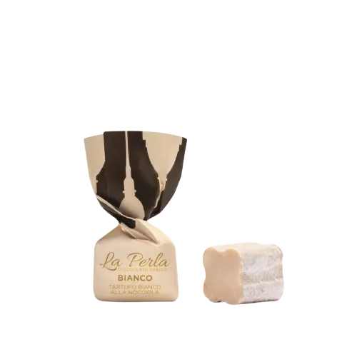 La Perla Bianco Trüffelpraline 1 Stück Haselnuss