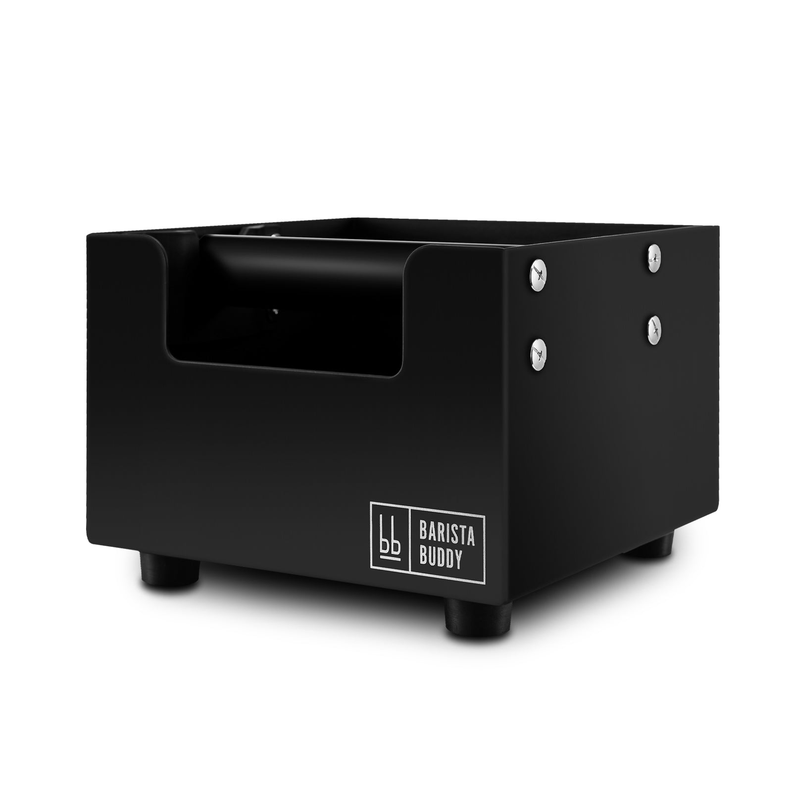 Mondo del Caffè Zubehör Abschlagkasten Knockbox Schwarz Matt 16 cm