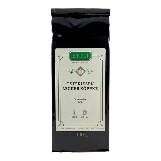 ETTLI Ostfriesen Spezial Lecker Köppcke Schwarztee 100 g