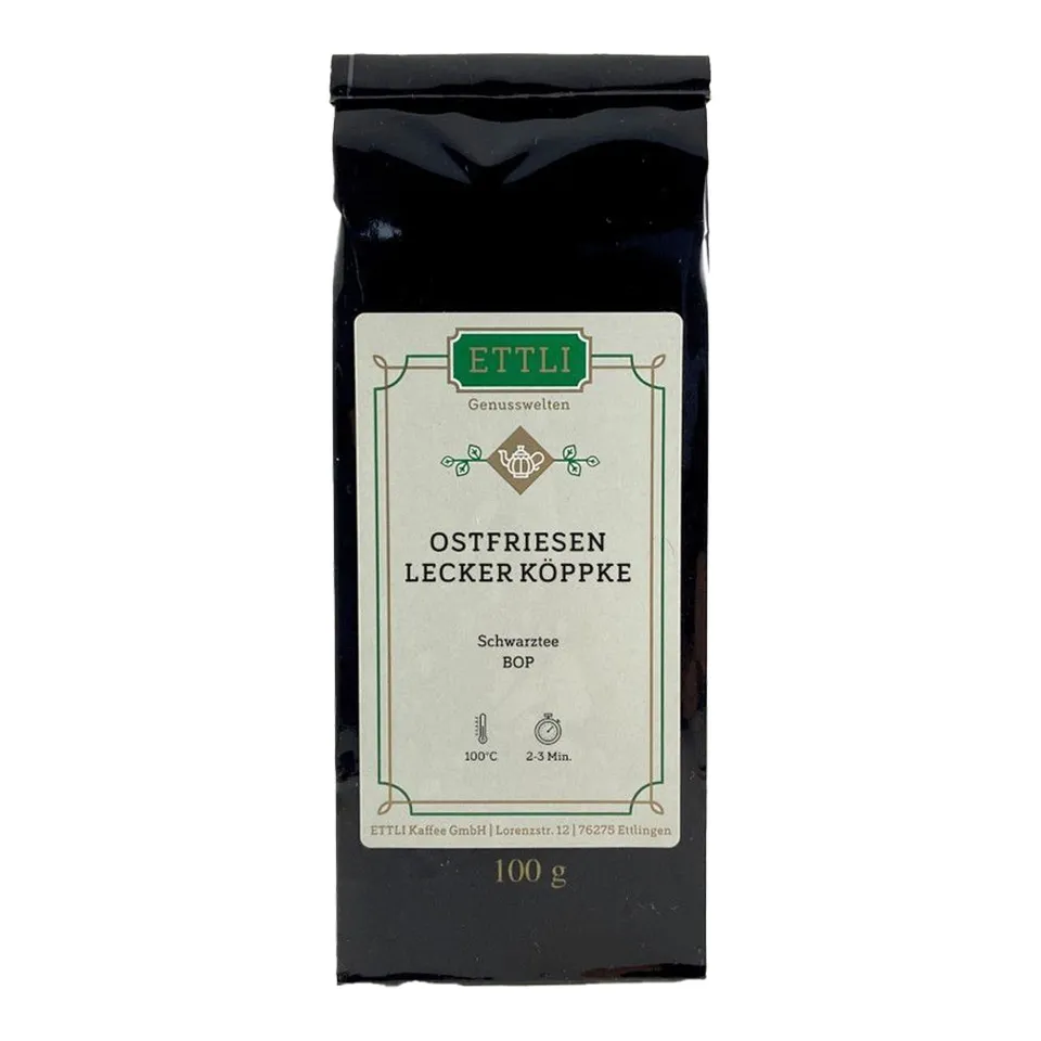 ETTLI Ostfriesen Spezial Lecker Köppcke Schwarztee 100 g