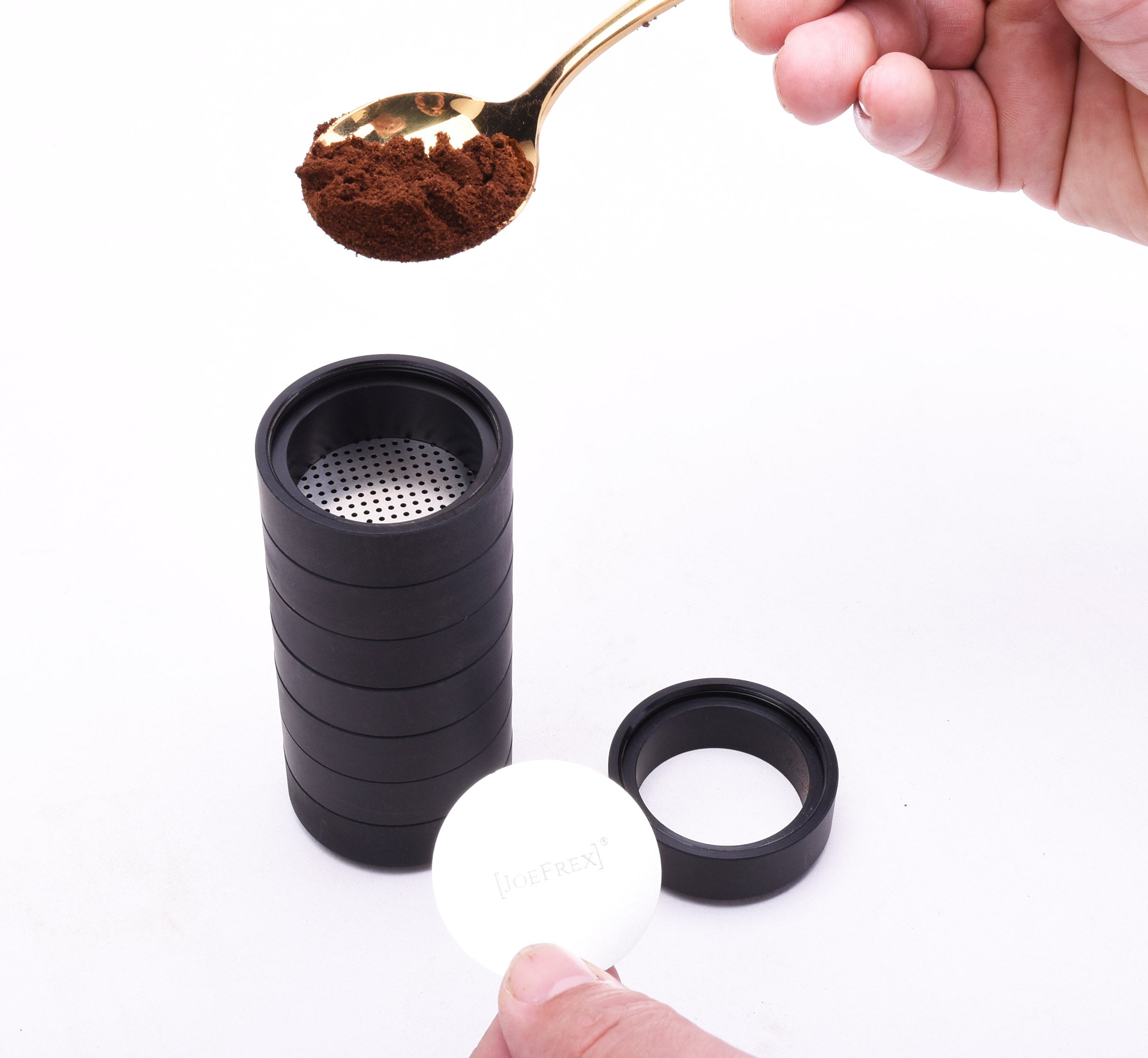 Mondo del Caffè Zubehör Mahlgrad Partikel Analyse Tool Edelstahl