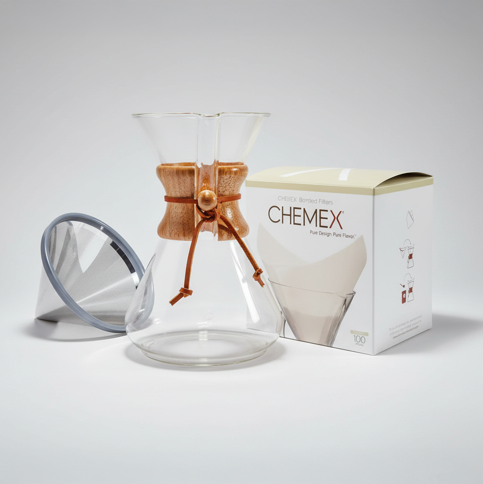 Schvarz Chemex Glaskaraffe Filterkaraffe 3 Cup