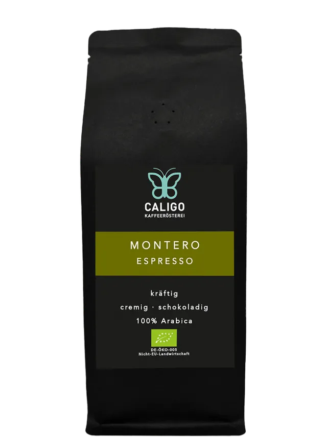 Caligo Montero Espresso BIO 250g Bohne schokoladig