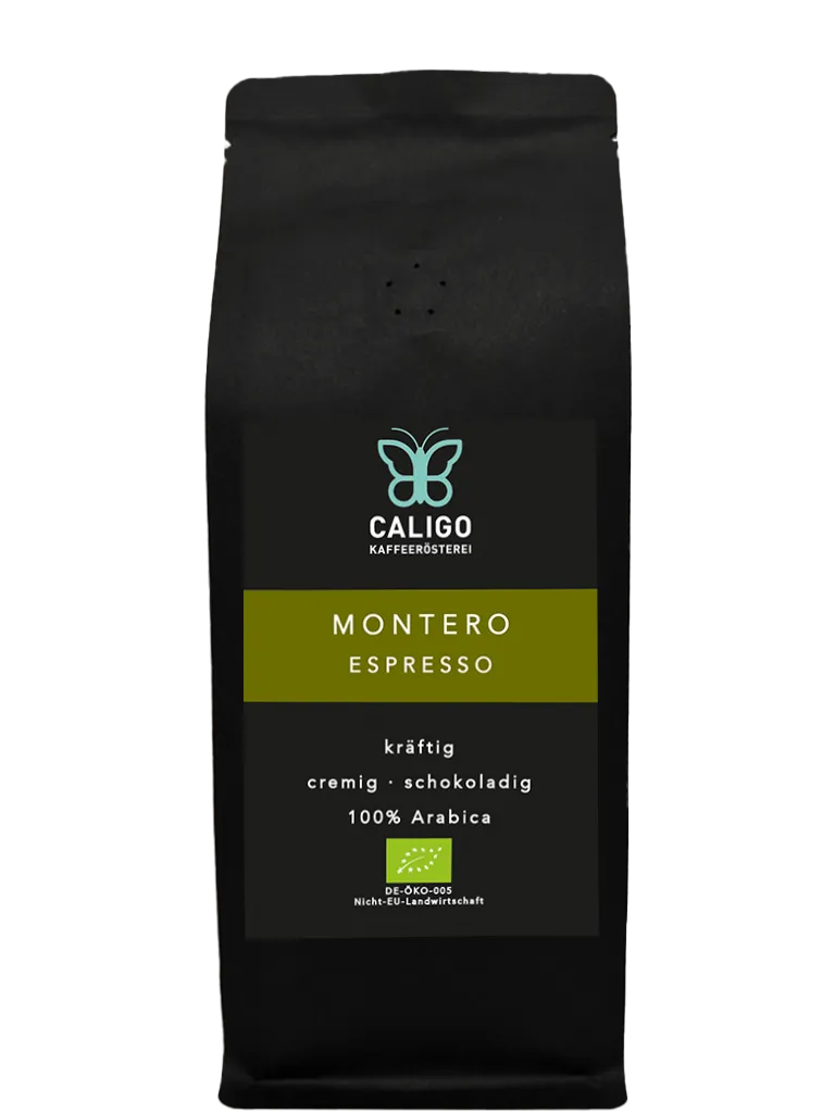 Caligo Montero Espresso BIO 250g Bohne schokoladig