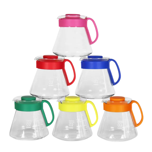 Hario V60 Range Server Glaskanne 600 ml 6 Farben Japan