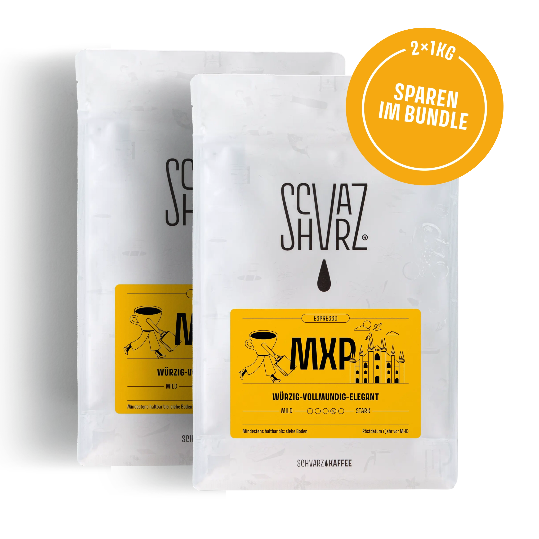 Schvarz MXP 60/40 Espresso ganze Bohnen 350 g nussig